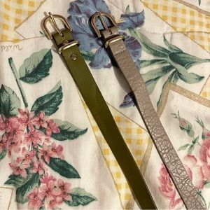 2 H&M belts gold buckles